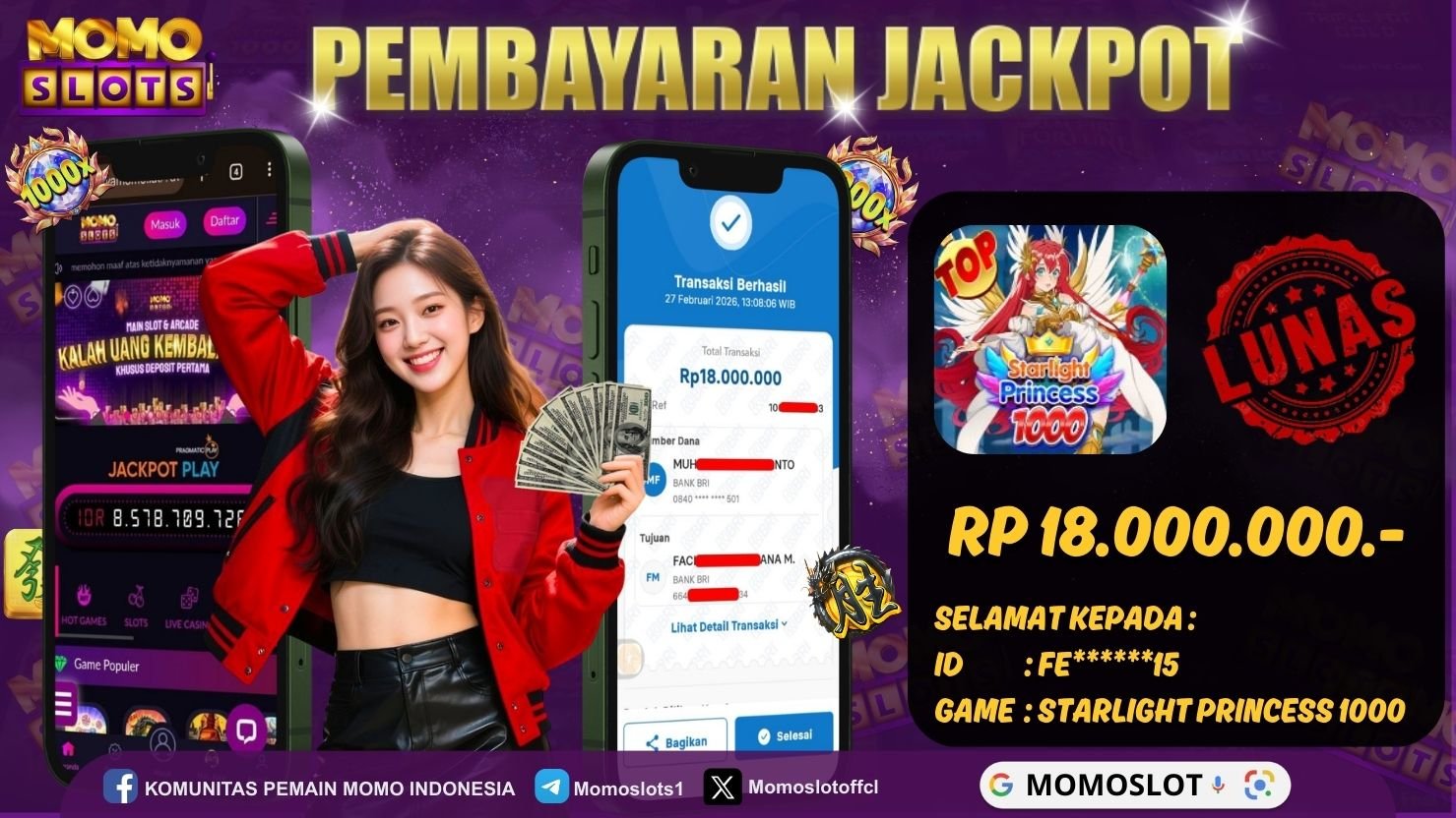 MOMOSLOTS JACKPOT SLOT STARLIGHT PRINCESS 1000